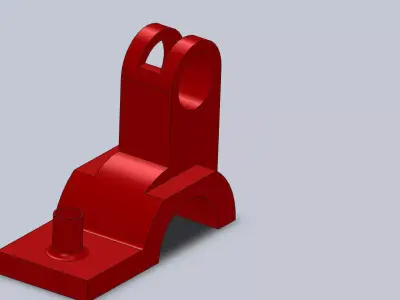 block plastic clamp Free 3D model