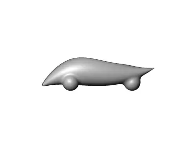 Miniature vehicle automotive speed sculpture N005 3D print model