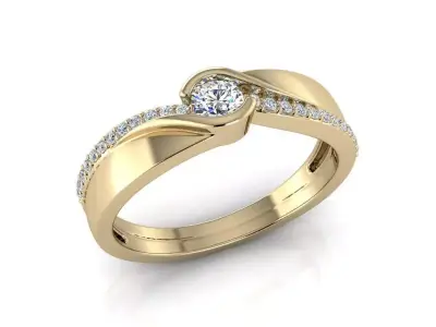 Diamond Jewelry  Men Ring  3D print model