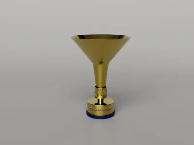 Italian Serie A Football Trophy-Coppa Campioni dItalia-Scudetto 3D model