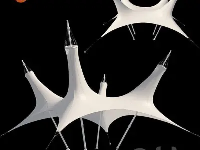 Awning construction 3D model