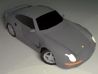 Porsche 959 1986 Low-poly 3D model