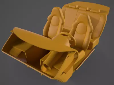 LEXUS RC F CAR INTERIOR 3D print model