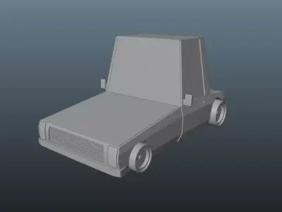 Low poly car 3D model by goldanmahardika1 from CGTrader