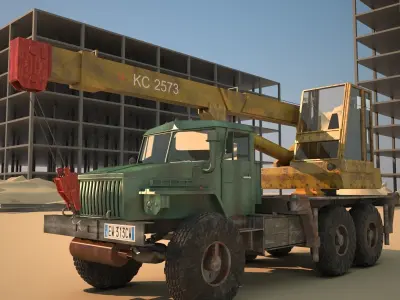 KS 2573 Auto Crane  3D model