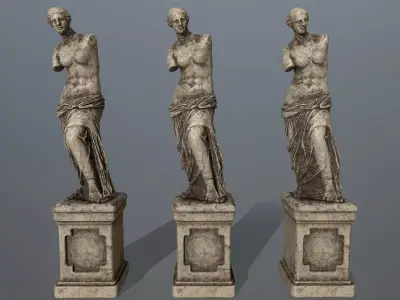 Venus  de  Milo Low-poly 3D model
