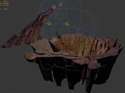 Stone Snow Plains - Hang Hole 02 3D model