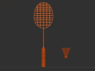 Badminton 3D print model