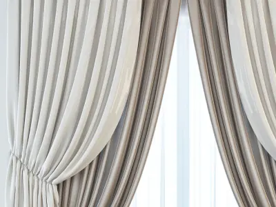 Set 13 Curtains 3D model