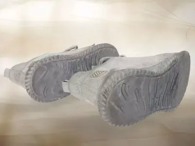 A pair of used shoes 015 Low-poly 3D model