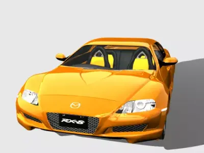 Mazda-RX8 mazda sports car 3D model