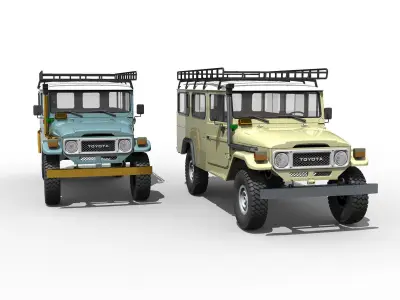 TOYOTA LAND CRUISER FJ45 TROOPY 3D PRINT RC BODY STL FILE  3D print model