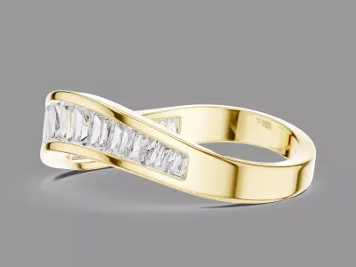 Half Eternity Band Ring  3D print model