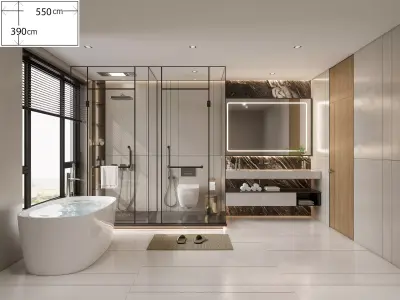 Bathroom 116 3D model