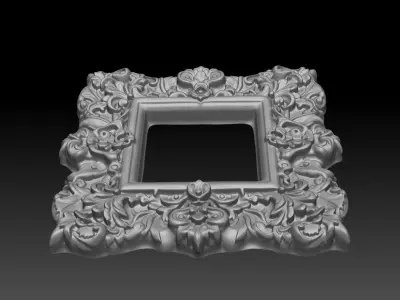 Bas relief Frame 240506 12 3D print model