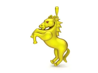 Luxury Horse Pendant 3D Model  570 3D print model