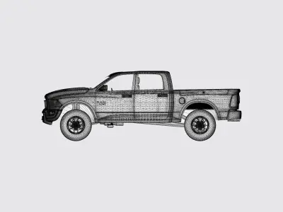 Dodge Ram 1500 Rebel 2015 3D print model