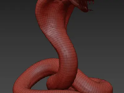 Cobra Statuette 3D model
