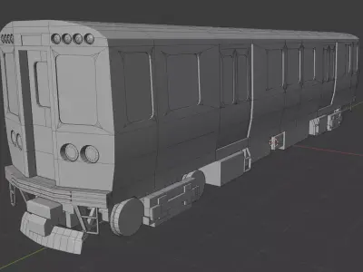 CTA 5000 Train  Low-poly 3D model