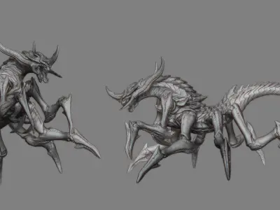 Predatory Creature Design 3D model