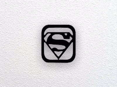Superman Wall Art 3D print model