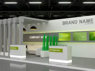 3D Model Exhibition Booth 3D model
