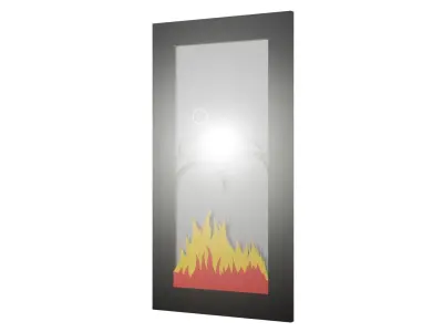 Door Fire Smoke design 3D model