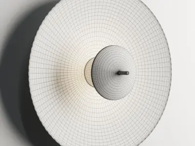luna wall light Low-poly 3D model