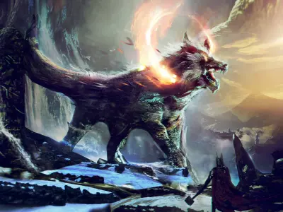 Fenrir The wolf 3D model