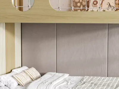 Bunk bed for kids 012 3D model