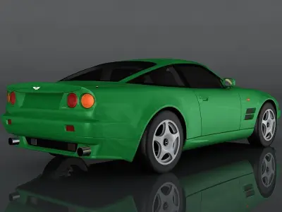 Aston Martin V8 Vantage 1998  Low-poly 3D model