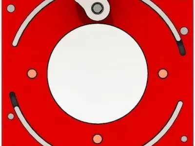 D20T3B4TY1-industrial mechanical shutter design CNC machining 3D print model