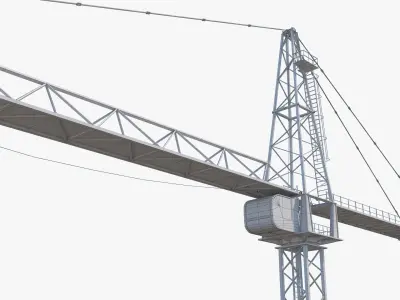 Cranes Pack Low-poly 3D model