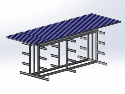 material rack design 3D print model