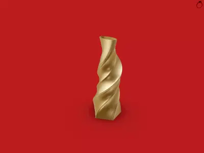 Geometric Twisted Art Deco 3D print model