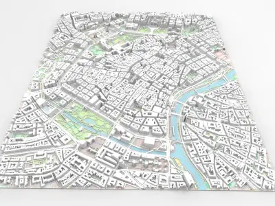 Cityscape Vienna Austria 3D model