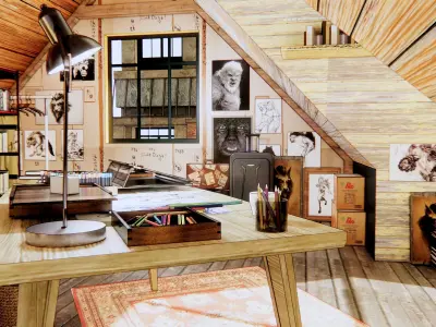cockloft interior 3D model