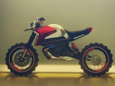 Dirt bike concept 3D model