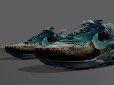 Running Shoes Free low-poly 3D model