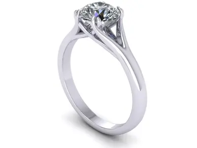 Solitaire Twist Prong R2 3D print model