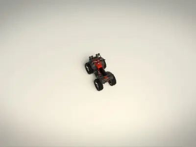 Low Poly ATV 01 Low-poly 3D model