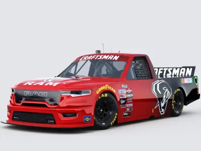 Nascar Truck RAM 2026 Template Low-poly 3D model