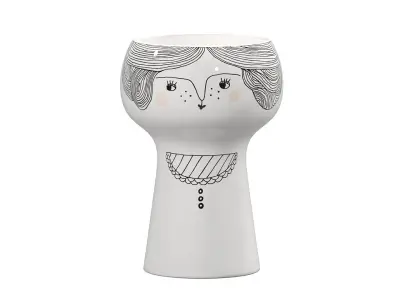 Flower Me Happy Pots 3D model