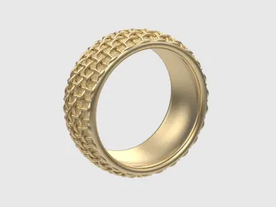 Intricate Woven Band Ring JDBCo 3D print model