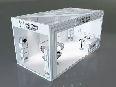 Booth Exhibition Stand a325f 3D model