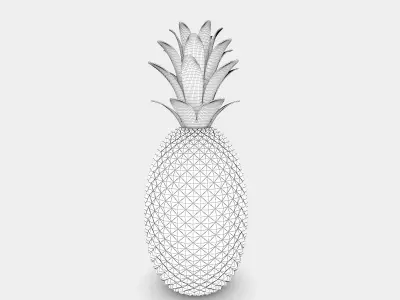 Pineapple statue 3D model