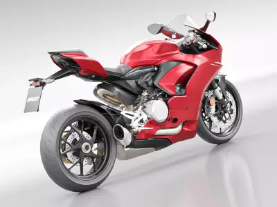 DUCATI PANIGALE V2 2021 Low-poly 3D model