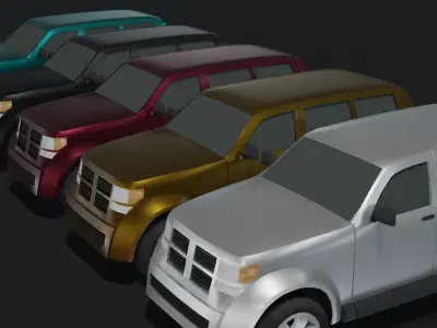 Off-Road Car Generic Low-poly 3D model