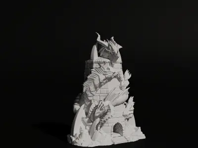 tiamat tower 3D print model