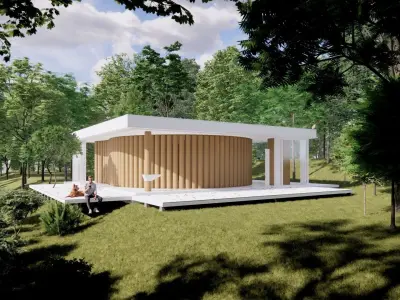 Paper House - Shigeru Ban 3D model